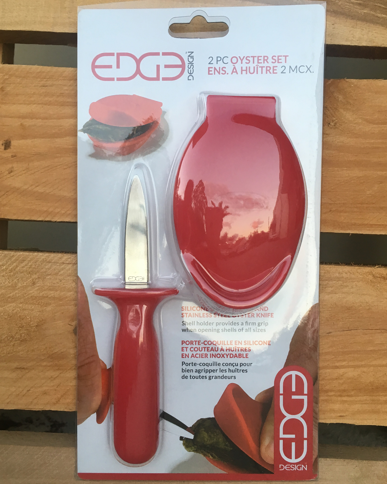 Edge Design 2 Piece Oyster Shucking Set