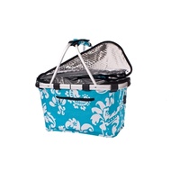 Shop & Go Insulated Collapsible Carry Basket with Lid - Phoenix Aqua