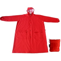 Kids Compact Raincoat - Red