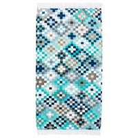 Bambury Fringed Printed Beach Towel (80 x 160cm) - Mosaic