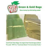 Evert-Fresh Green and Gold Bags