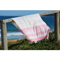 Compact Lifestyle Sea Dream Turkish Towel – Coral Pink