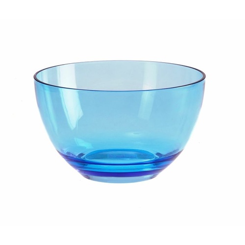 Casa Uno Large Acrylic Salad Bowl - Blue (26cm Diameter)