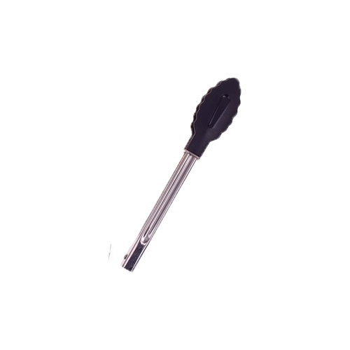 Mini Tongs Stainless Steel with Nylon Head - Black (18cm)