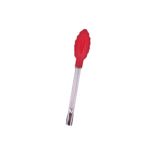 Mini Tongs Stainless Steel with Nylon Head - Red (18cm)