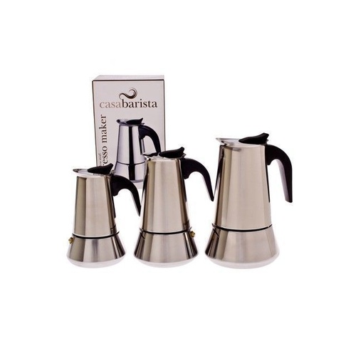 Casa Barista Roma Stainless Steel Espresso Coffee Maker 10 Cup