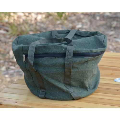 Canvas Round Camp Oven Bag (9QT) - Green