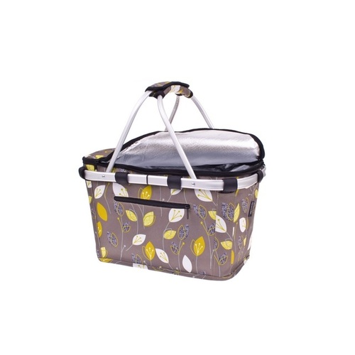 Shop & Go Insulated Collapsible Carry Basket with Lid - Leaf