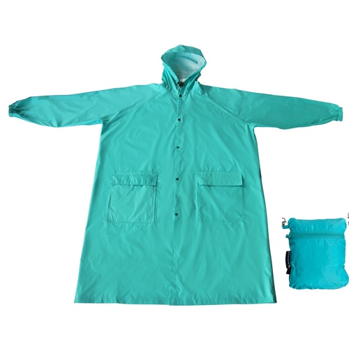 Kids Compact Raincoat - Aqua