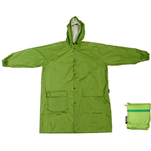 Kids Compact Raincoat Green - Size 10