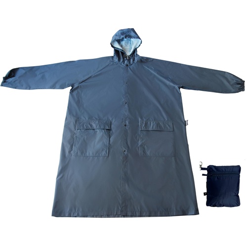 Adults Compact Raincoat Navy - Size S