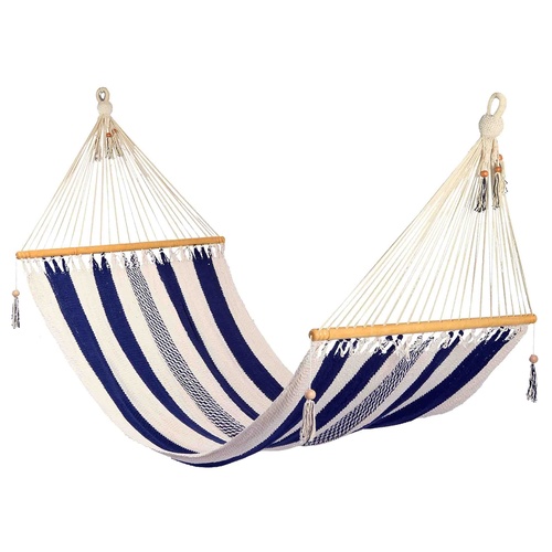 Striped Hammock Blue & White - Large