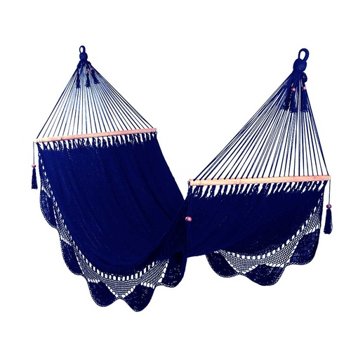 Hammock with Crochet (Navy Blue) - Large Size