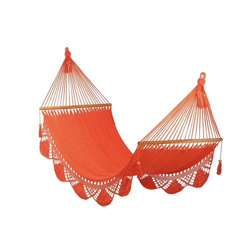 Hammock with Crochet (Orange) - Large size