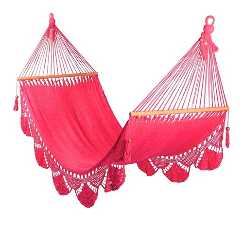 Hammock with Crochet (Pink) - Large Size