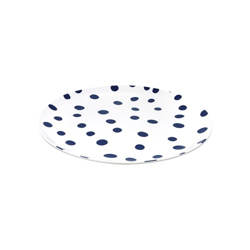 JAB Design Gelato Pop Melamine Plate 25cm - Navy Spots