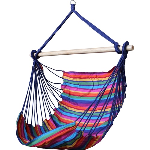 Designer Hammock Chair - Mixed Colours Stripes (Katie)