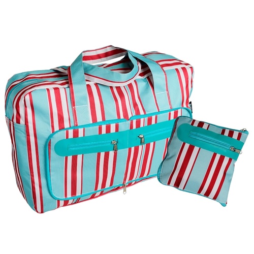 Fold Away Travel Bag - Stripes