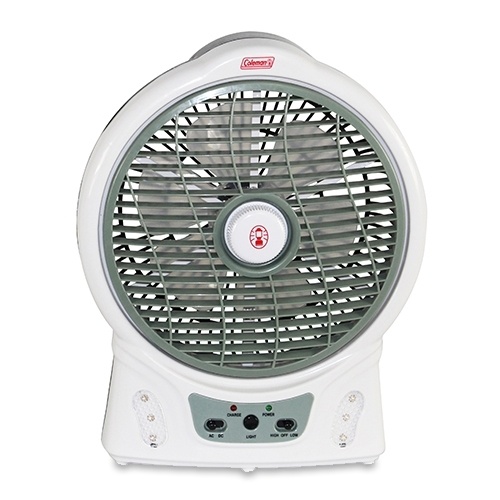 Coleman 8 Inch Rechargeable Fan with LED Lights
