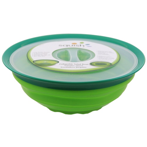 Squish Collapsible Large Salad Bowl with Lid 4.7L