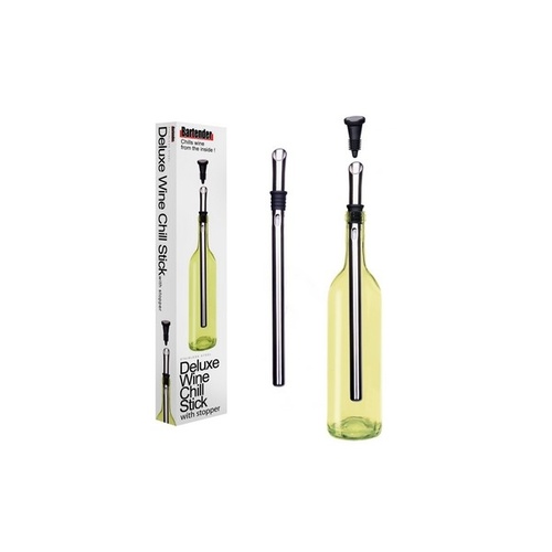 Bartender Deluxe Wine Chill Stick with Stopper