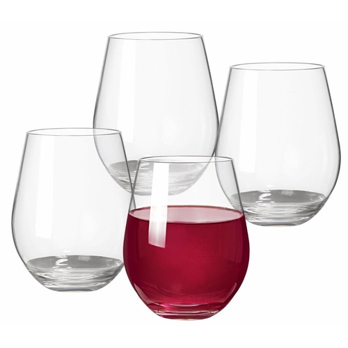 Serroni Fresco Stemless Red Wine Glass 600ML - 4 Piece Set