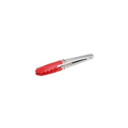 Mini Tongs - Stainless Steel with Nylon Head - Pink (18cm)