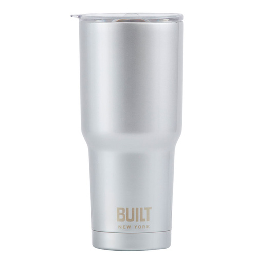 Built NY 30oz Double Walled Vacuum Insulated Tumbler (887ml) Silver