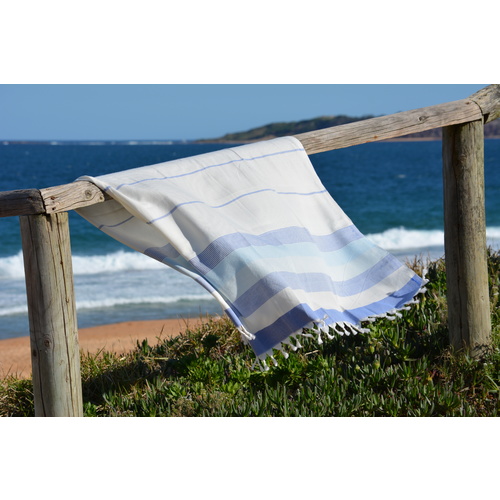 Compact Lifestyle Sea Dream Turkish Towel – Ocean Blue